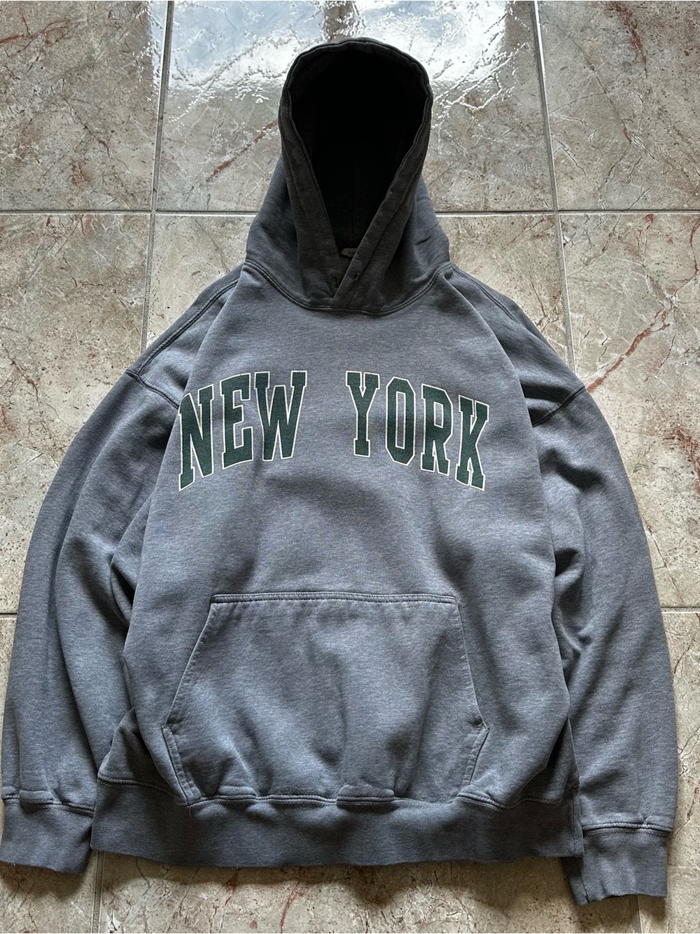 John Galt / Brandy Melville heather grey NYC hoodie